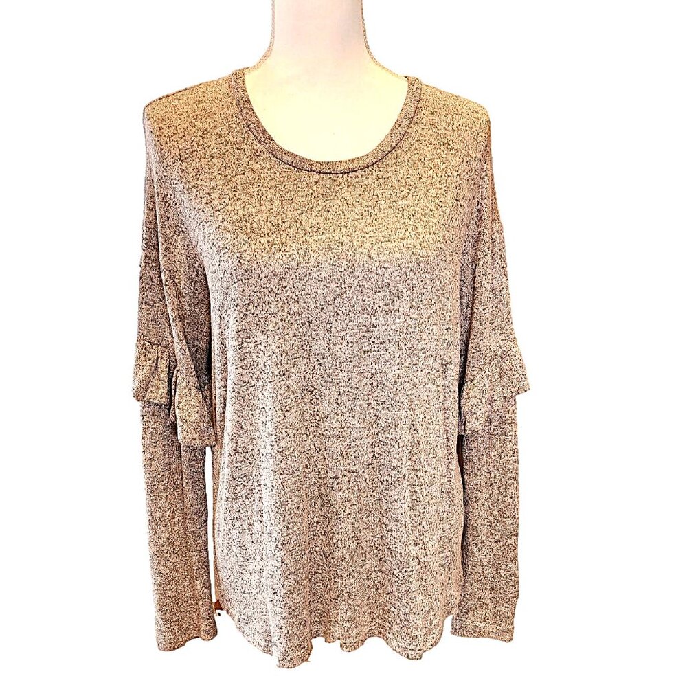 Soft and Lightweight, Dusty Rose/Grey Sweater by WAYF. Size - Medium